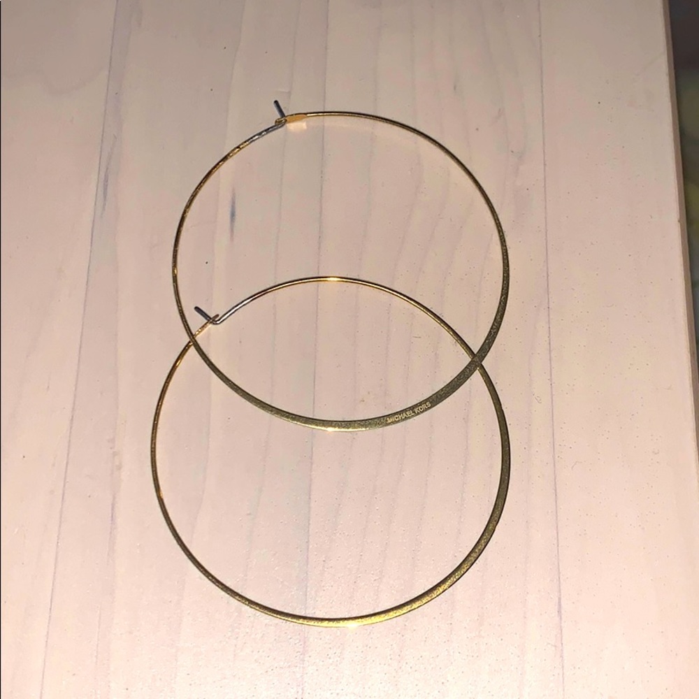 Michael Kors gold hoop earrings